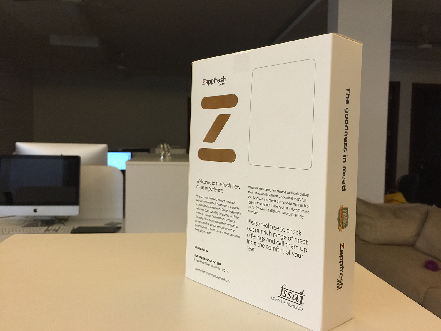 Zappfresh packaging